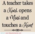 a teacher takes