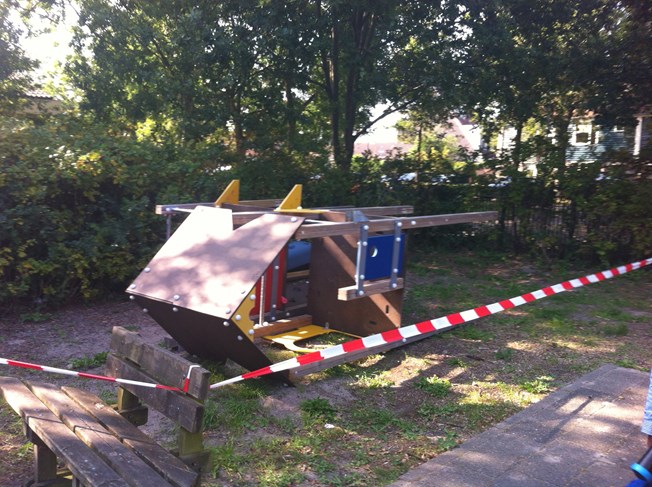 klimtoestel klaar om geplaatst te worden.
