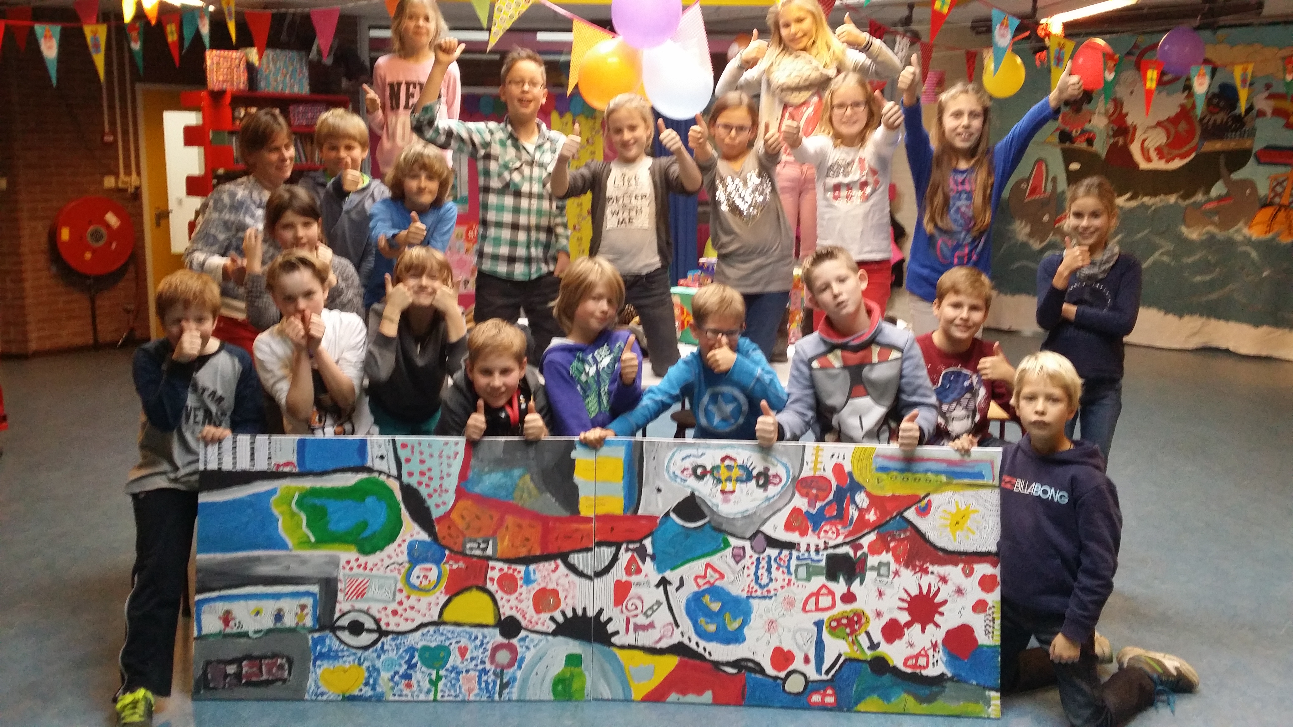 Kunstwerk van groep 6.