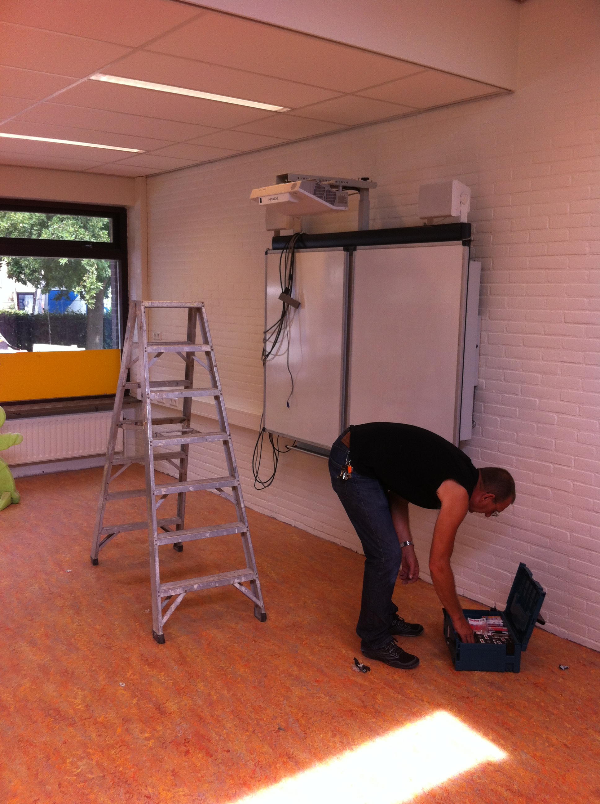 De verbouwing in de eindfase.