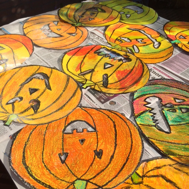 Groep 7 op weg naar 11 november.