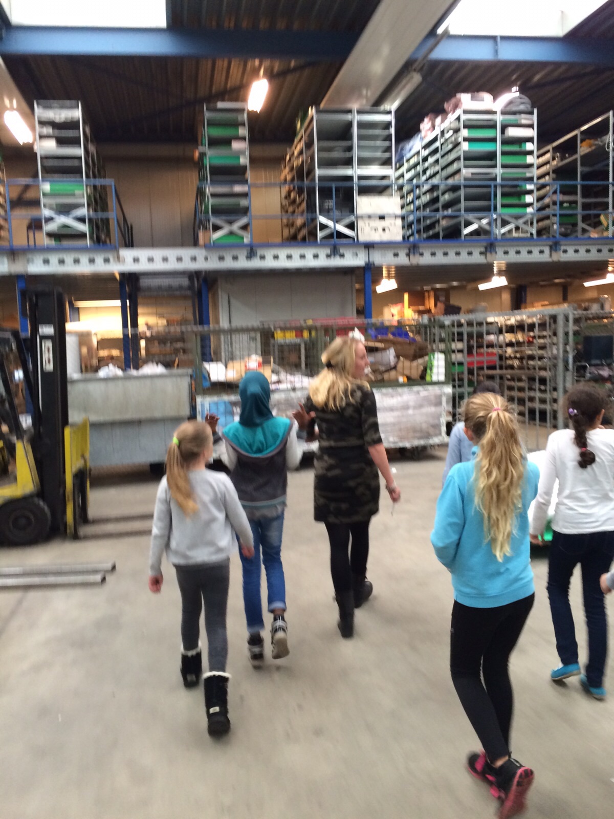 Groep 5-6 op technische stage.