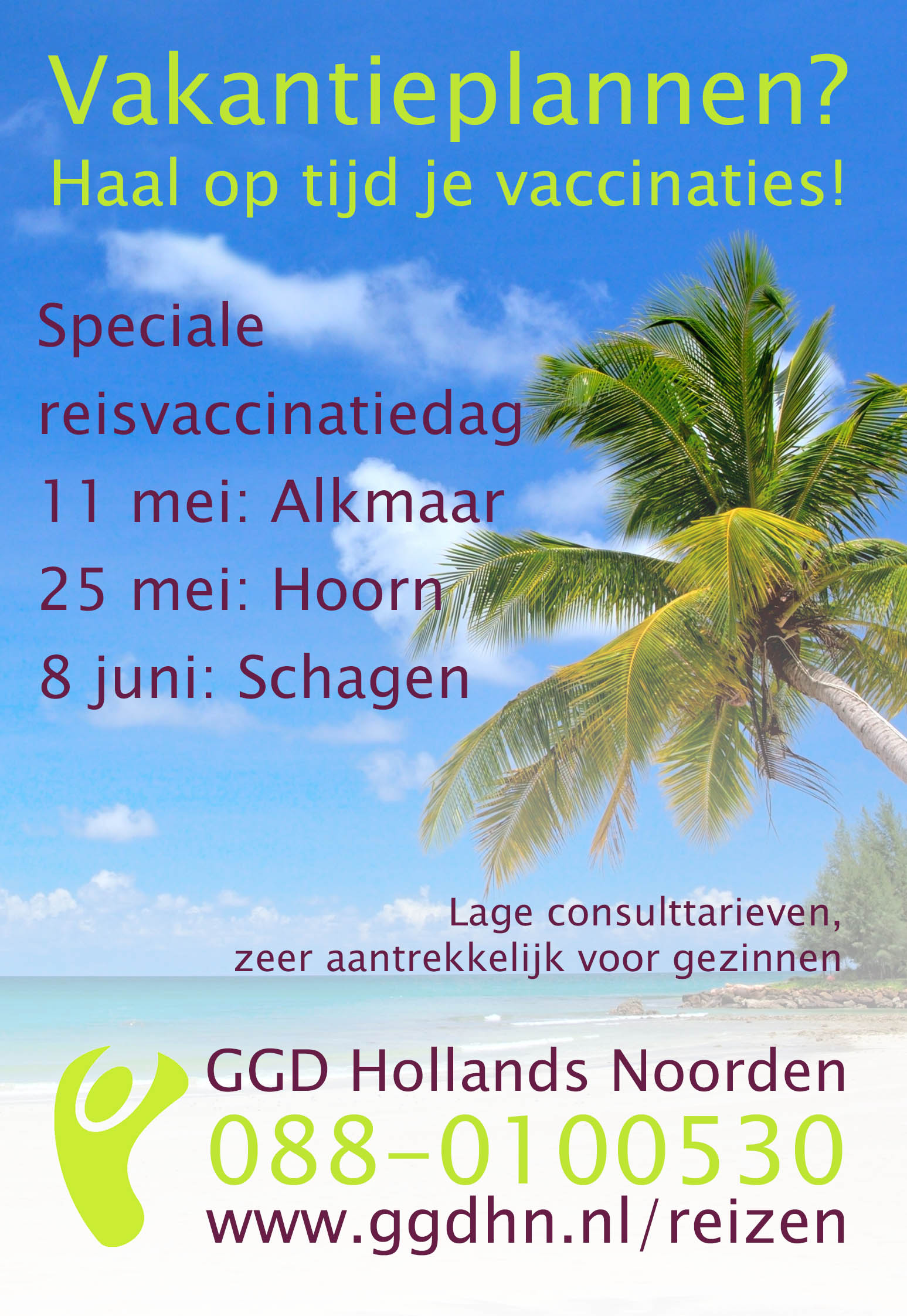 ingezonden: Speciale reisvaccinatiedag bij GGD Hollands Noorden