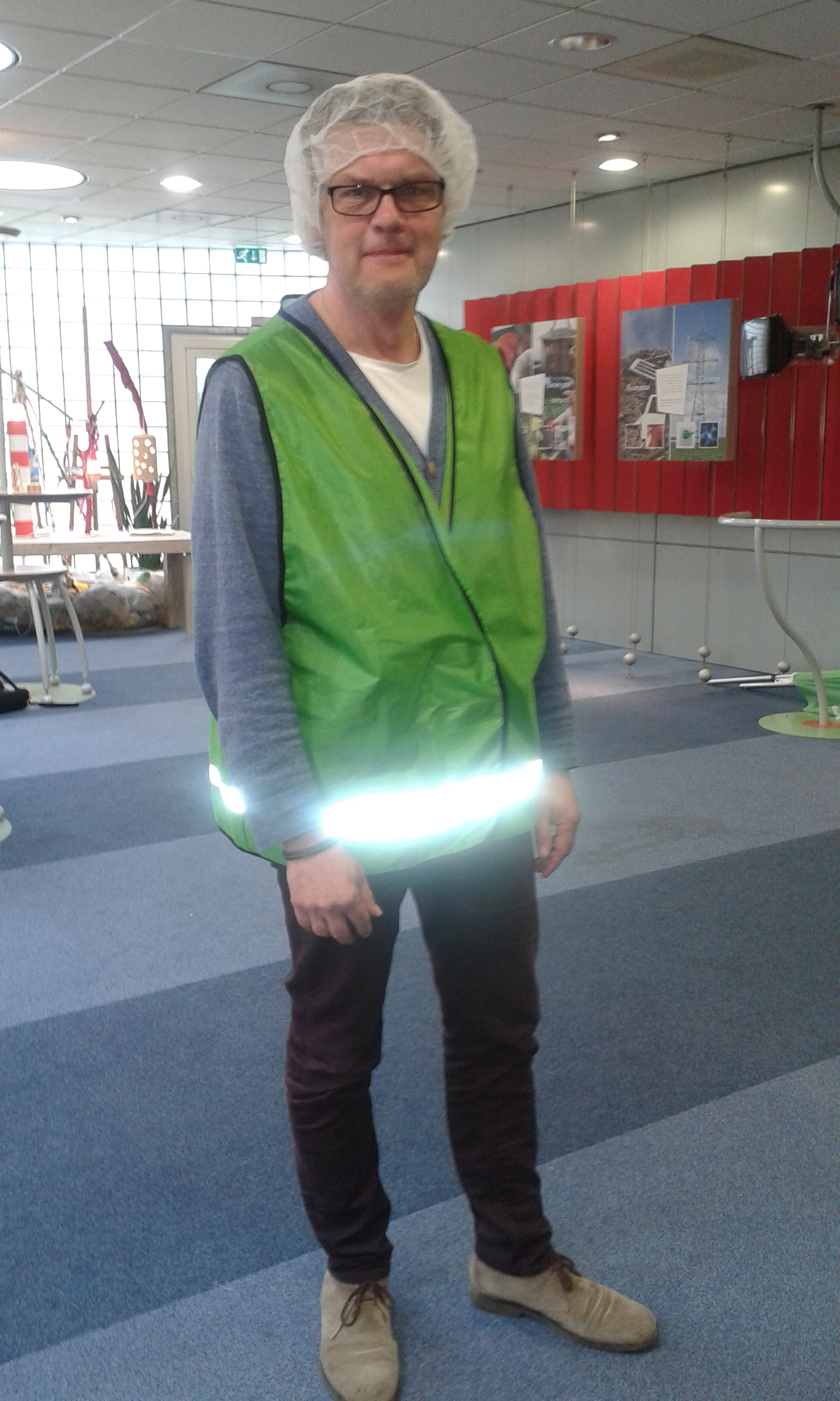 Groep 8 op excursie naar de huisvuilcentrale.