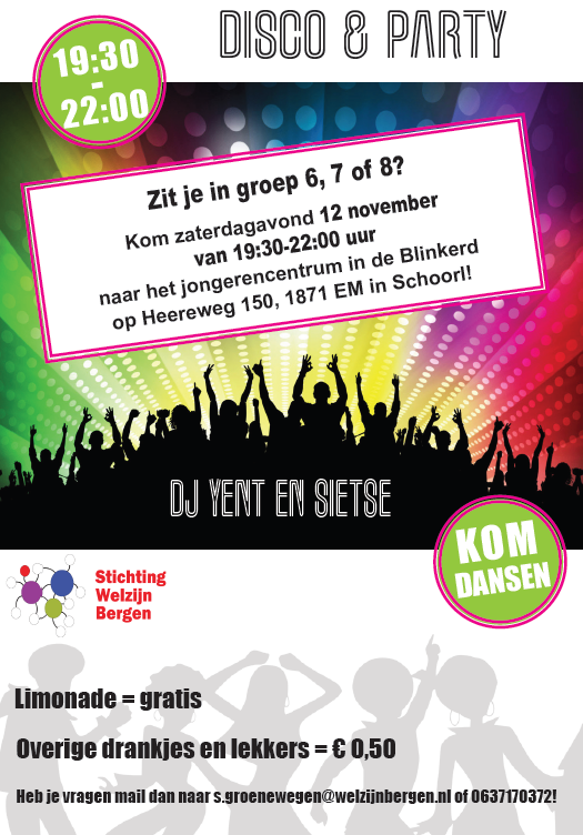 Disco voor groep 6, 7 en 8