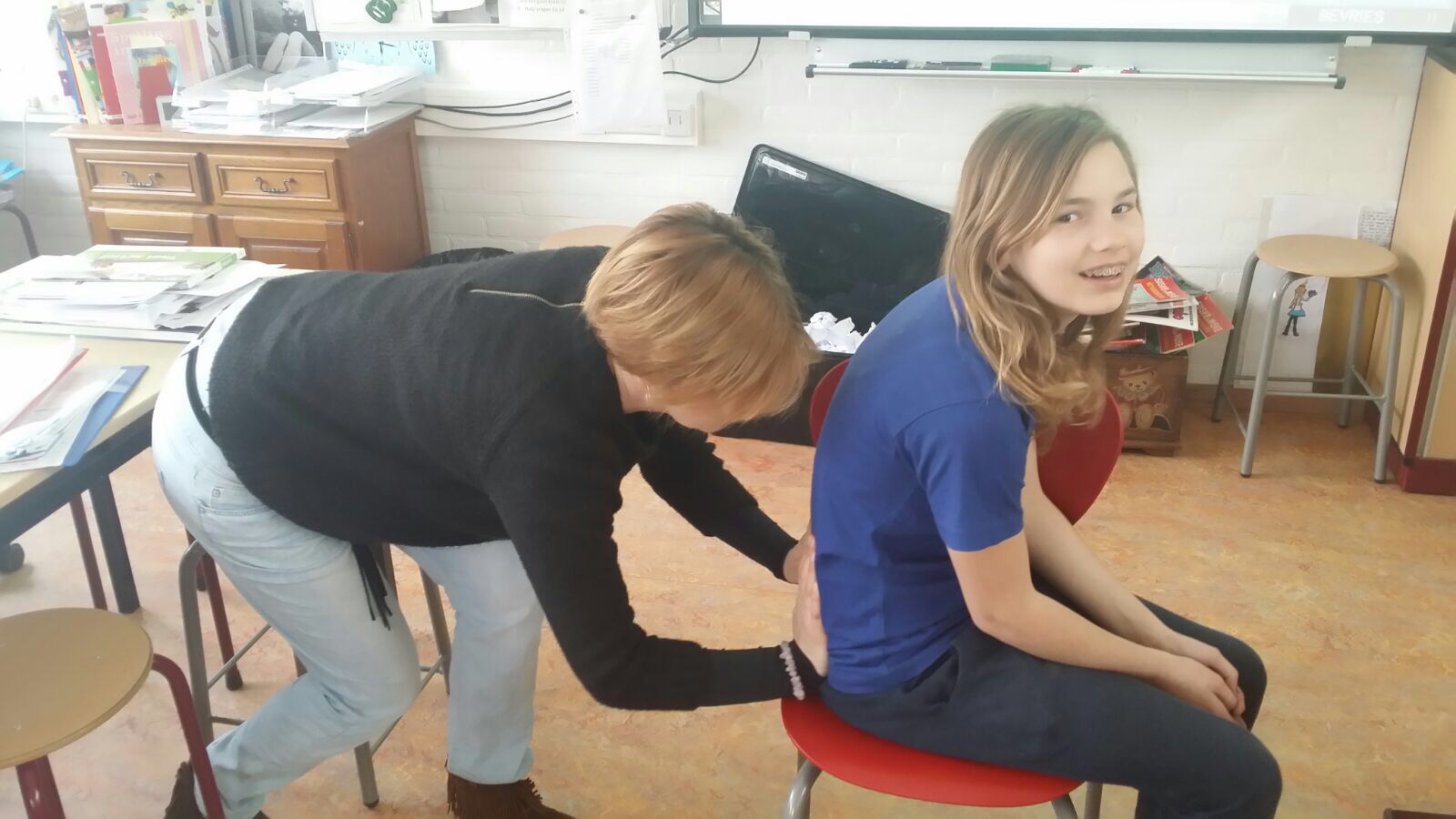 groep 7 rondt lessenserie Shiatsu af