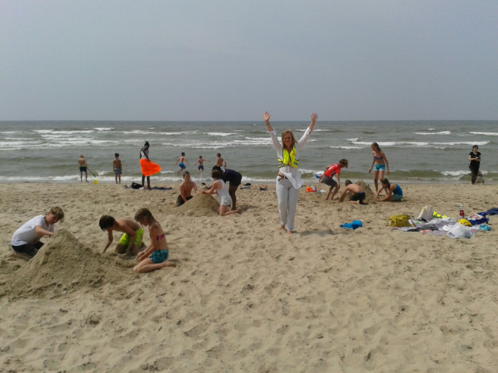 groep 7 en de techniekles op het strand