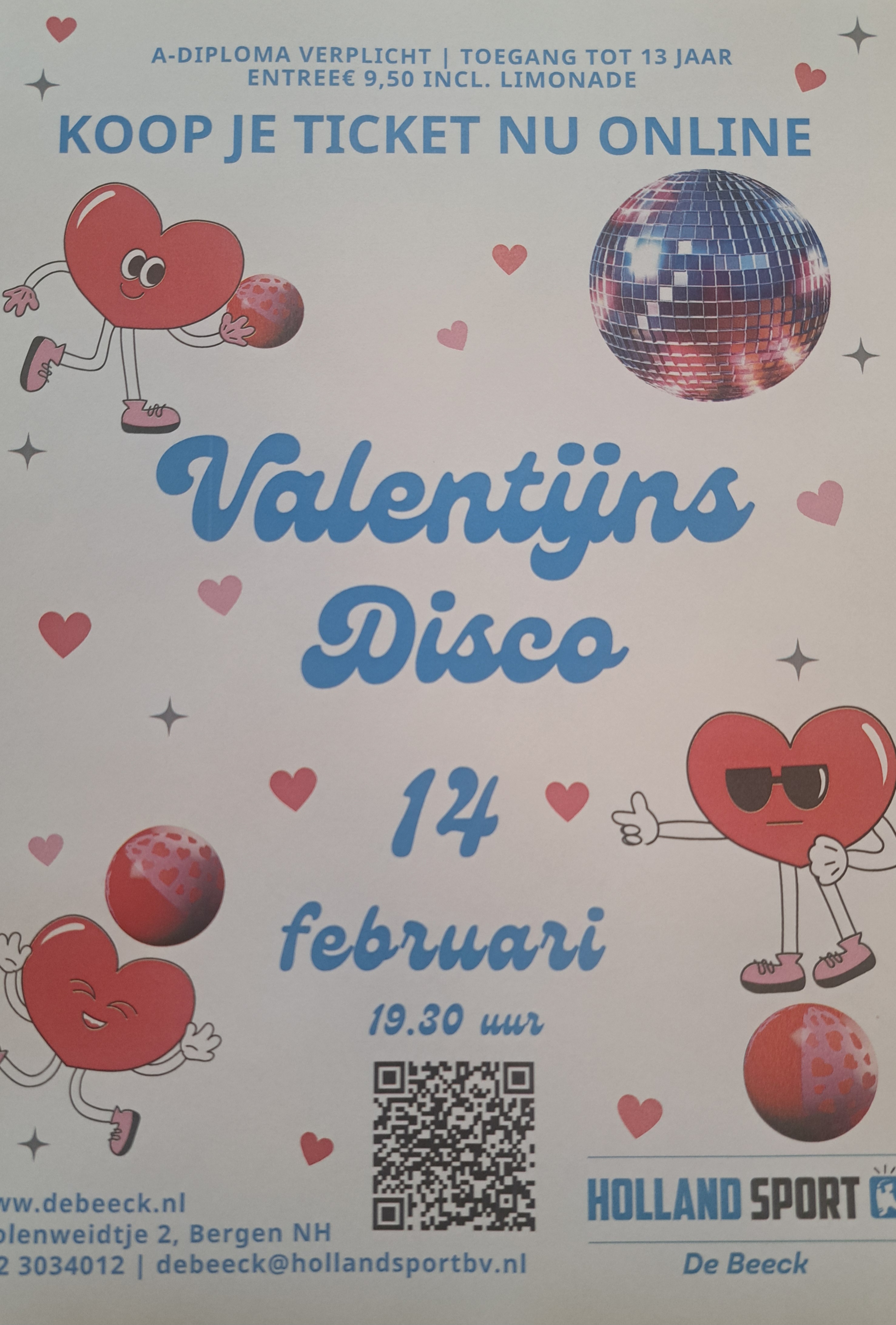 Valentijnsdisco in Zwembad de Beeck