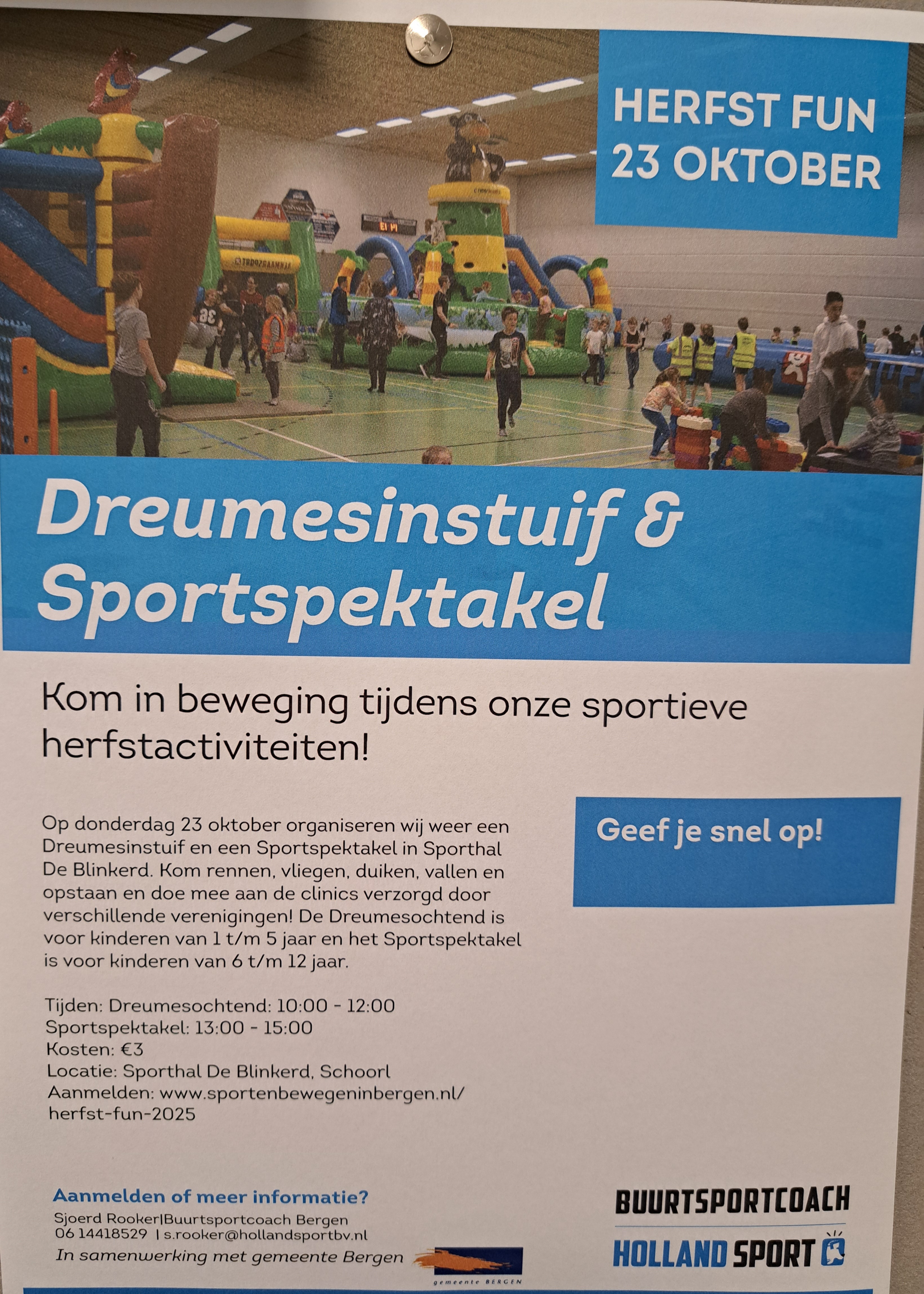 Activiteiten in de herfstvakantie!