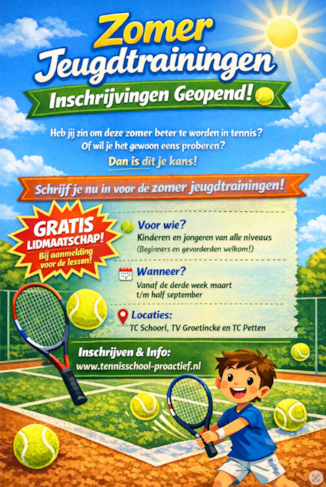 Flyer zomer JeugdTennis _
